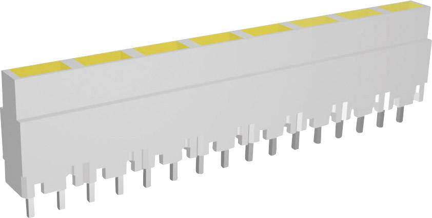 Signal Construct ZALW 081 LED serija 8-struki  zuta  (D x s x V) 40.8 x 3.7 x 9 mm