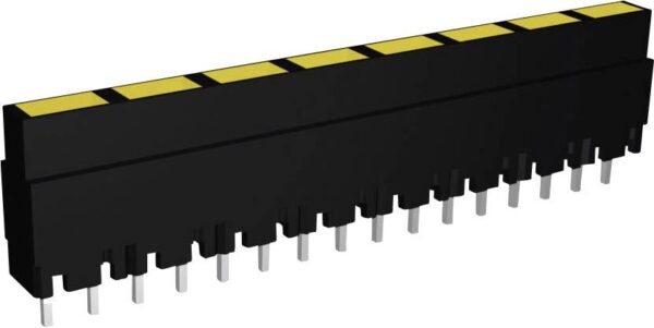 Signal Construct ZALS 081 LED serija 8-struki  zuta  (D x s x V) 40.8 x 3.7 x 9 mm