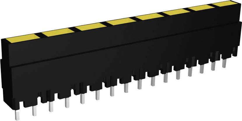 Signal Construct ZALS 081 LED serija 8-struki  zuta  (D x s x V) 40.8 x 3.7 x 9 mm