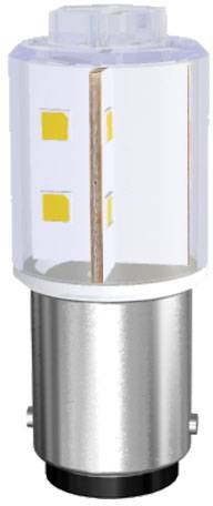 Signal Construct MBRD150854A LED lampa bela   BA15D 24 V DC/AC