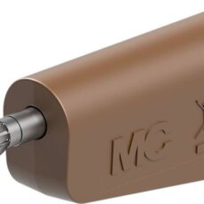 Staubli LQ-4N-39 laboratorijski muski konektor utikac Pin-fi: 4 mm smedja boja