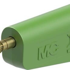 Staubli LQ-4A-30 laboratorijski muski konektor utikac Pin-fi: 4 mm zelena