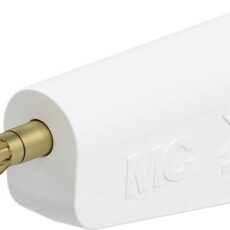 Staubli LQ-4A-39 laboratorijski muski konektor utikac Pin-fi: 4 mm bela