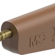 Staubli LQ-4A-30 laboratorijski muski konektor utikac Pin-fi: 4 mm smedja boja