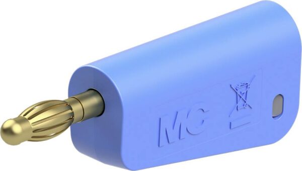 Staubli LQ-4A-39 laboratorijski muski konektor utikac Pin-fi: 4 mm plava boja