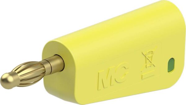 Staubli LM-4A-39 lamelarni utikac utikac Pin-fi: 4 mm zuta, zelena