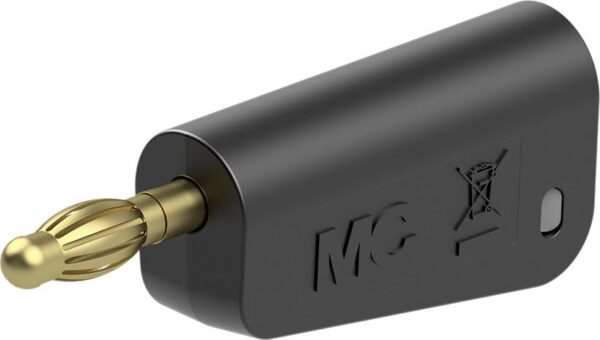 Staubli LM-4A-39 lamelarni utikac utikac Pin-fi: 4 mm crna