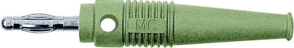 Staubli L-41Q lamelarni utikac ravni muski konektor Pin-fi: 4 mm zelena