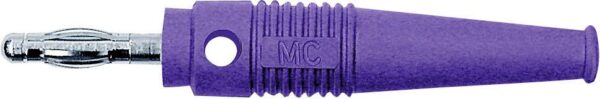 Staubli L-41Q lamelarni utikac ravni muski konektor Pin-fi: 4 mm ljubicasta
