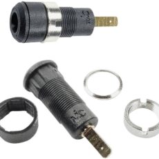 Staubli SLB2-F2,8 laboratorijski zenski konektor zenski konektor, vertikalna ugradnja Pin-fi: 2 mm bela