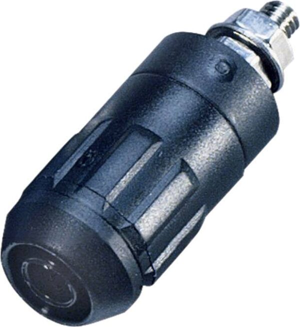 Staubli XUB-G laboratorijski zenski konektor zenski konektor, vertikalna ugradnja Pin-fi: 4 mm crna