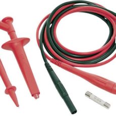 Staubli SET CAT IV komplet sigurnosnih mernih vodova [lamelarni muski konektor 4 mm - lamelarni muski konektor 4 mm] 1.00 m crna, crvena