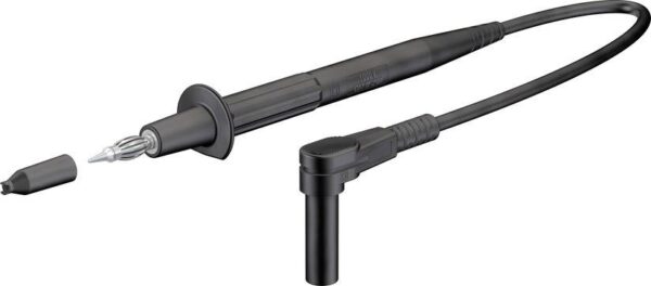 Staubli XPF-484 sigurnosni merni kabl 4 mm sigurnosni utikac 4 mm sigurnosni utikac 1.00 m crna