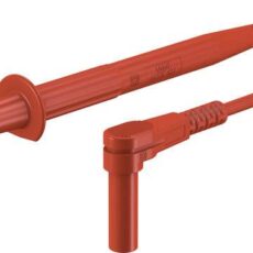 Staubli XPF-484 sigurnosni merni kabl [4 mm sigurnosni utikac - 4 mm sigurnosni utikac] 1.00 m crvena