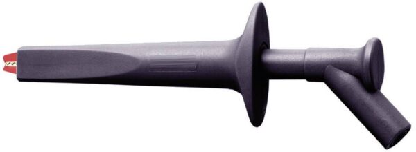 Staubli AB200 sigurnosna krokodilska stezaljka uticni prikljucak 4 mm CAT IV 1000 V crna