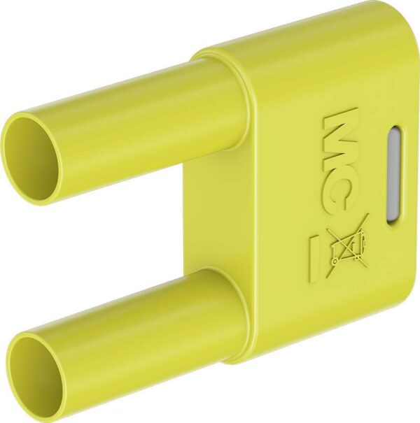 Staubli SKS-4N-19 spojni utikac zuta Pin-fi: 4 mm Udaljenost nozice: 19 mm
