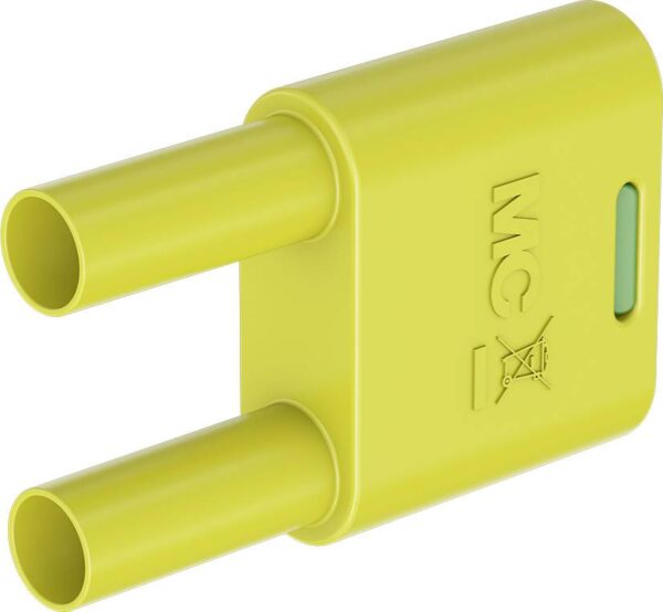 Staubli SKS2-4N-19 spojni utikac zelena, zuta Pin-fi: 4 mm Udaljenost nozice: 19 mm
