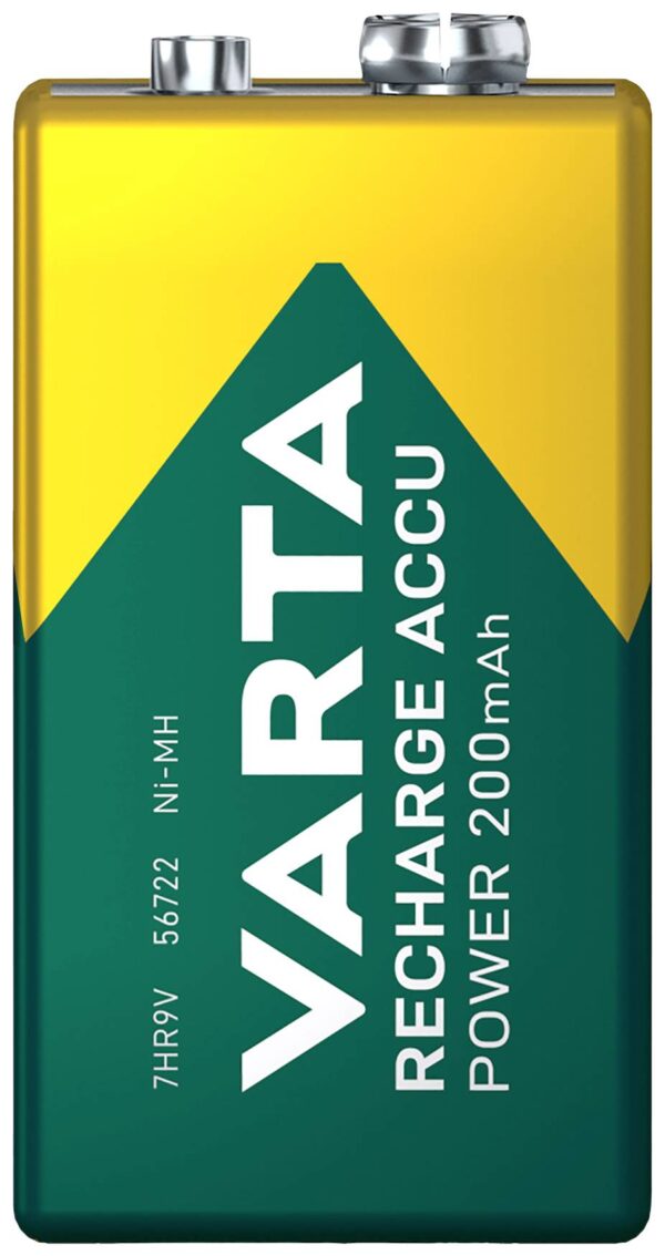 Varta RECH.AC.Power 9V200mAh BLI1 9 V block akumulator NiMH 200 mAh 8.4 V