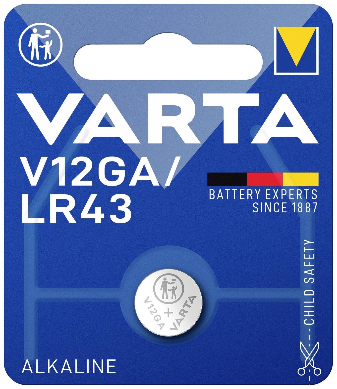 Varta dugmaste baterija LR 43 1.5 V  120 mAh alkalno-manganov ALKALINE Spec. V12GA/LR43 Bli1