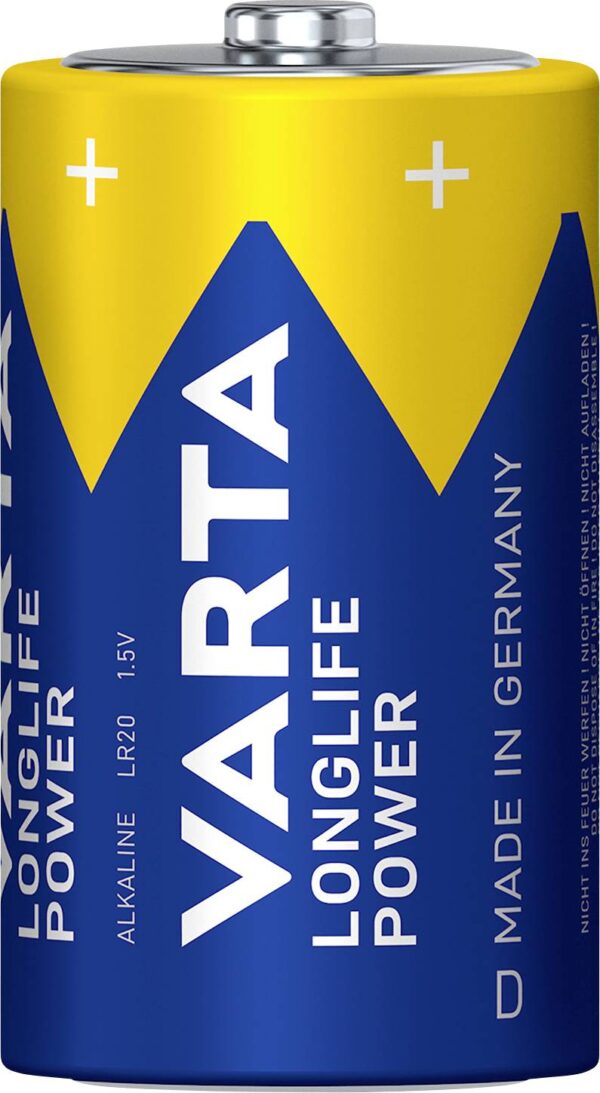 Varta Longlife Power D mono (l) baterija alkalno-manganov 15800 mAh 1.5 V 20x