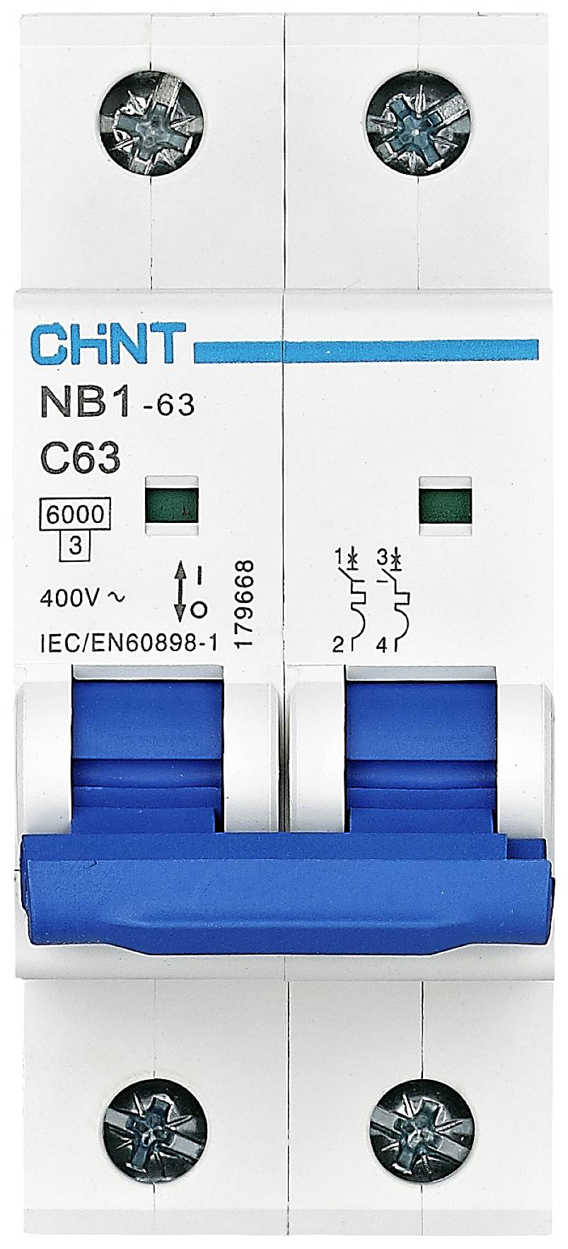 Chint 179665 NB1-63 2P C40 6kA DB zastitna sklopka za vodove 2-polni 40 A 240 V, 415 V