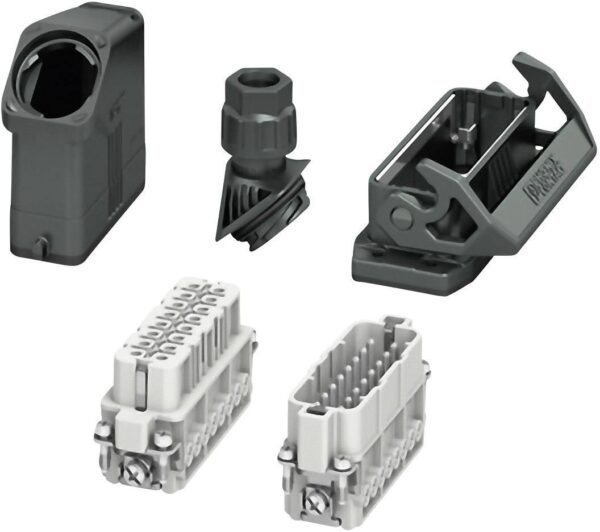 Komplet sa kucistem konektora, vijcani spoj, umetak sa zenskim i muskim kontaktima HC-EVO-A16UT-BVS-HH-M25-PLRBK Phoenix Contact