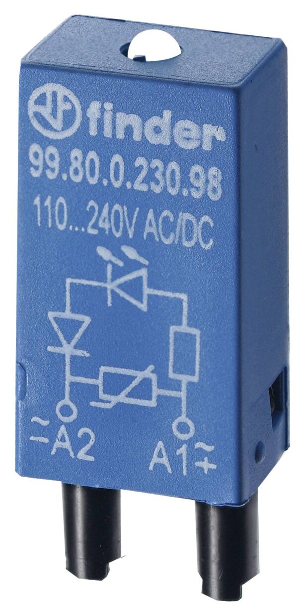 Finder plug-in modul sa varistorom, sa displejom, LED 99.80.0.024.08