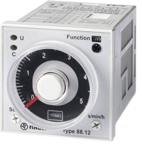 Finder 88.12.0.230.0002 88.12.0.230.0002 multifunkcionalni vremenski relej Vremenski opseg: 0,05 s - 100 h 2 ukljucenja