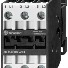 Industrijski kontaktor za montaznu sinu, 3 NO kontakta 32 A (400 V - AC 3), 15 kV, kalem 24 V AC Finder 6K.13.8.024.4332 industrijski relej 3 NO kontakta 15 kV 24 V/AC 32 A