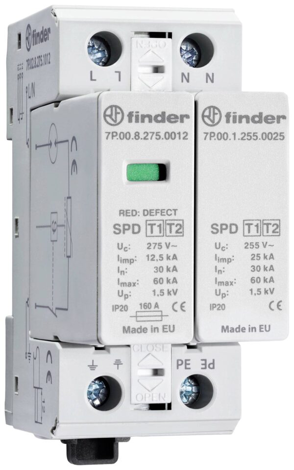 Finder 7P.02.8.275.1012 7P.02.8.275.1012 odvodnik prenapona 60 kA