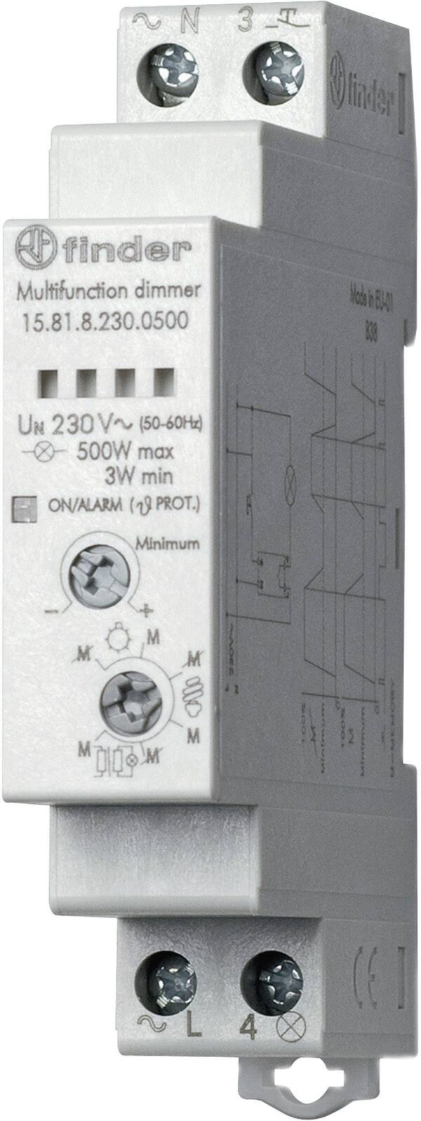 dimmer za profilnu sinu profilnu sinu Finder 15.81.8.230.0500 1 zatvaranje 230 V/AC 500 V