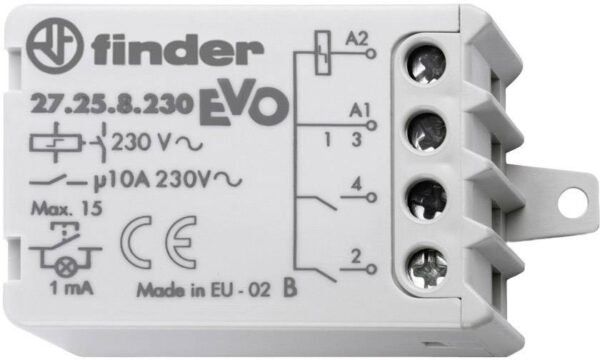Finder impulsni prekidac 27.26.8.230.0000 2 NO 230 V/AC 10 A 2300 VA