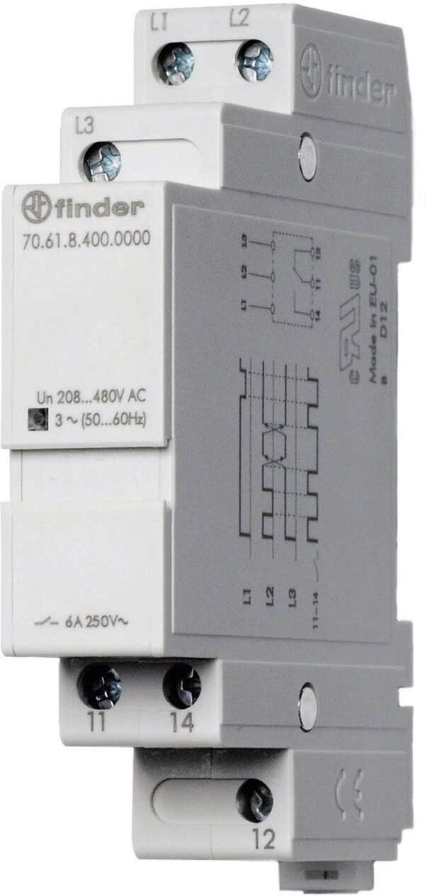 relej za nadzor 208 - 480 V/AC 1 preklopnik Finder 70.61.8.400.0000