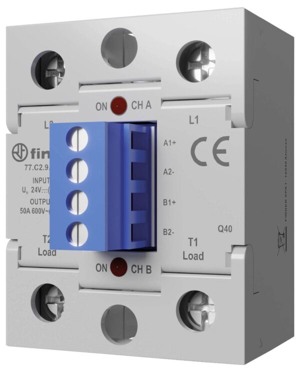 Finder solid state relej 77C290248671 50 A Preklopni napon (maks.): 660 V/AC vrednost struje ukljucivanja