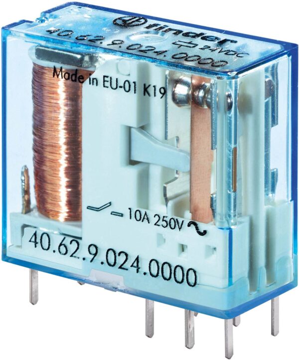Finder 40.62.9.024.0000 PCB relej 24 V/DC 10 A 2 prekidac