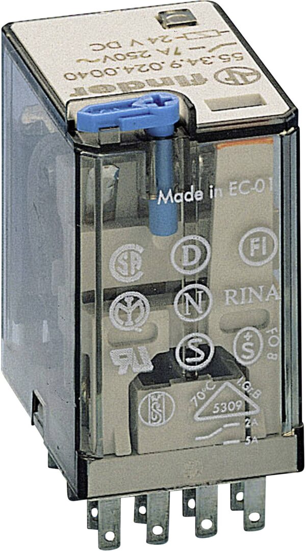 Finder 55.34.9.024.0074 uticni relej 24 V/DC 7 A 4 prekidac