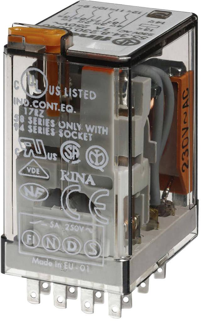 Finder 55.34.8.230.5050 uticni relej 230 V/AC 7 A 4 prekidac