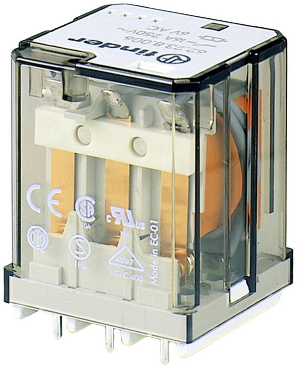 Finder 62.23.9.012.4000 PCB relej 12 V/DC 16 A 3 prekidac