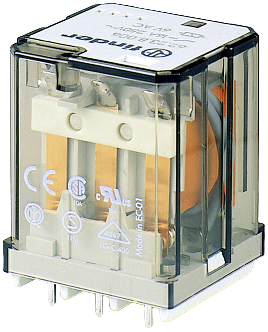 Finder 62.23.9.012.4000 PCB relej 12 V/DC 16 A 3 prekidac