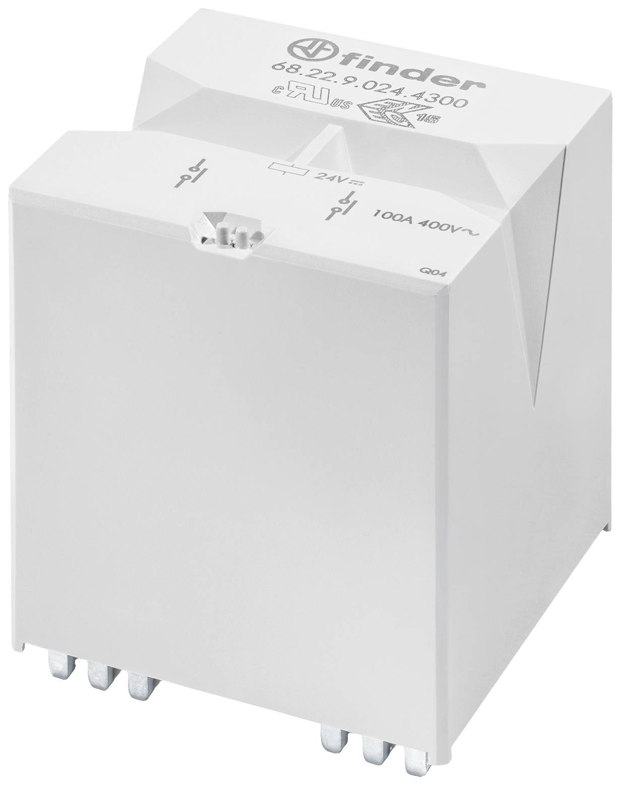 stampani relej sa 2 prikljucna kontakta za upotrebu u pretvaracima ili stanicama za punjenje, mak. stalna struja 100 A, napon zavojnice 12 V DC Finder 68.22.9.012.4300 PCB relej 12 V/DC 100 A 2 NE