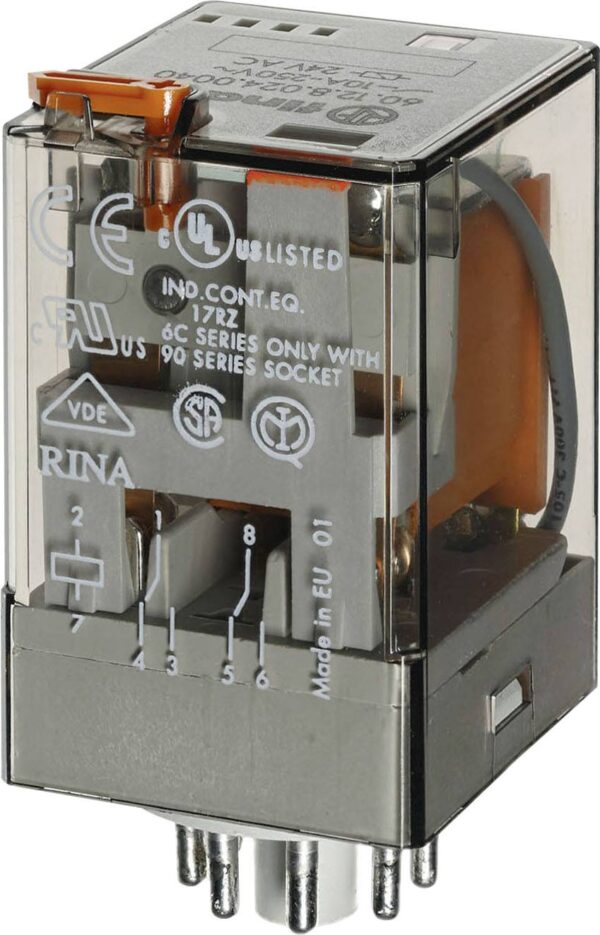 Finder 60.12.8.110.0040 uticni relej 110 V/AC 10 A 2 prekidac