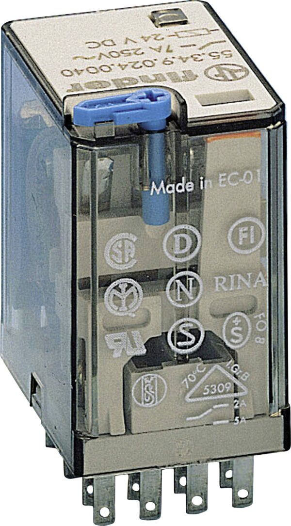 Finder 55.34.9.024.5060 uticni relej 24 V/DC 7 A 4 prekidac