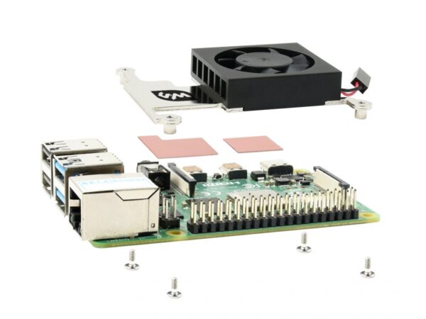 Ventilator za Raspberry Pi 4B/3B+/3B sa aluminijumskim nosačem
