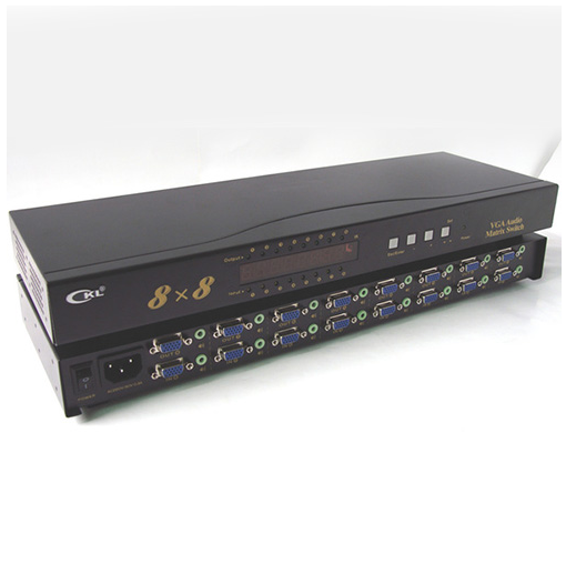 VGA Matrix Switch & Splitter CKL-HV8A8 – 8-IN/8-OUT, sa daljinskim upravljačem