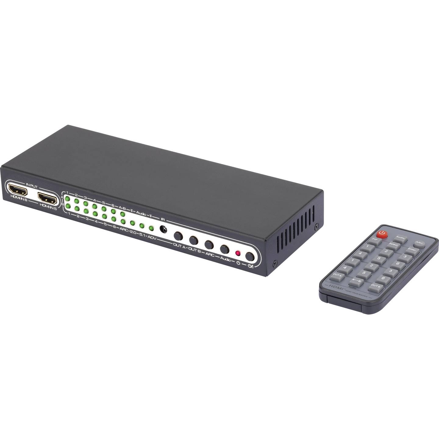 SpeaKa Professional HDMI Matrix Switcher 6x2 – 4K UHD 60Hz sa PiP i daljinskom kontrolom