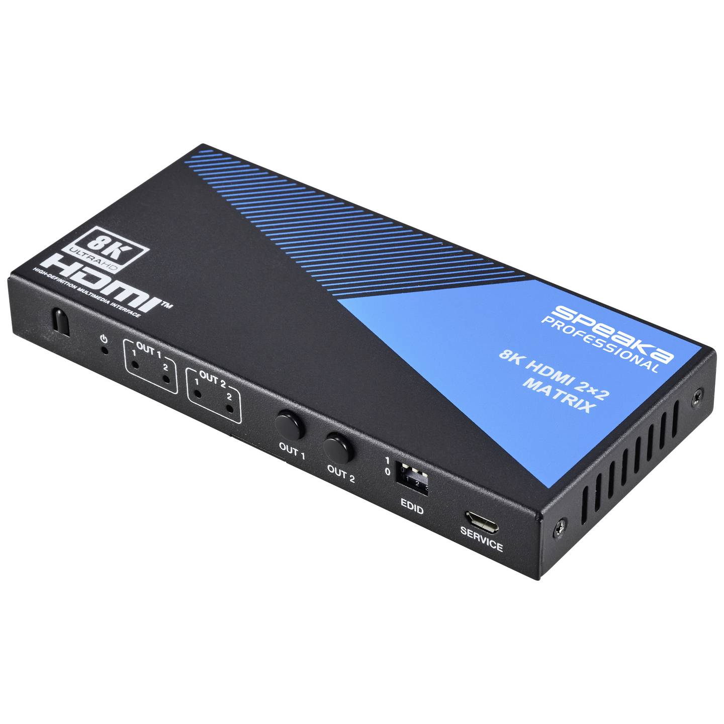 SpeaKa Professional HDMI Matrix Switcher 2x2 – Ultra HD 8K preklopnik i razdelnik