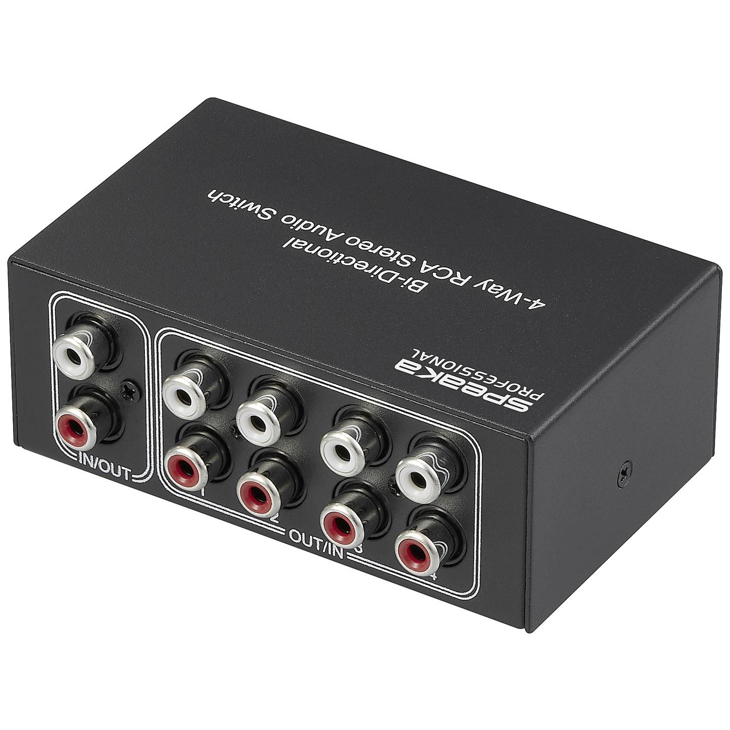 SpeaKa Professional RCA Audio Switch SP-AS-500 – Preklopnik 4x1 za stereo zvuk - Image 2