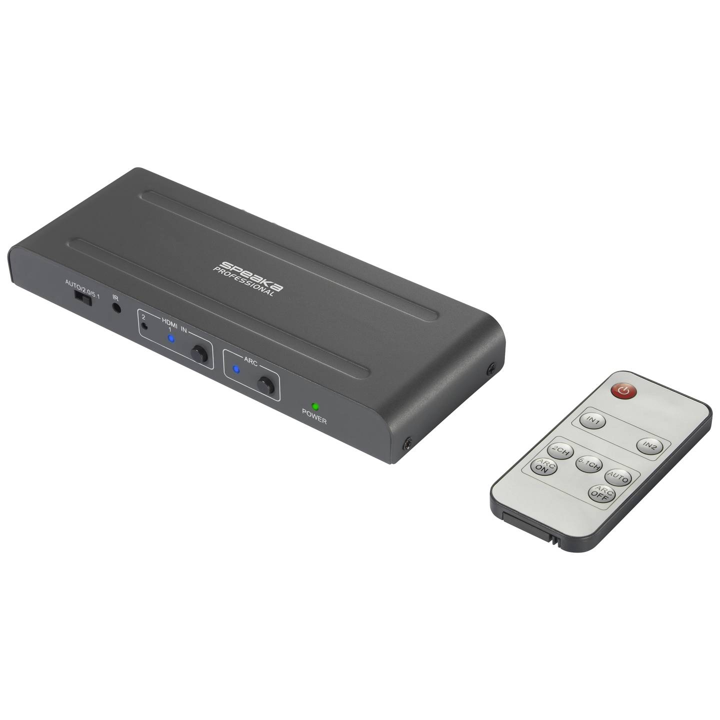 SpeaKa Professional HDMI Switch SP-HDA-300 – Preklopnik 2x1 sa 4K UHD 60Hz podrškom