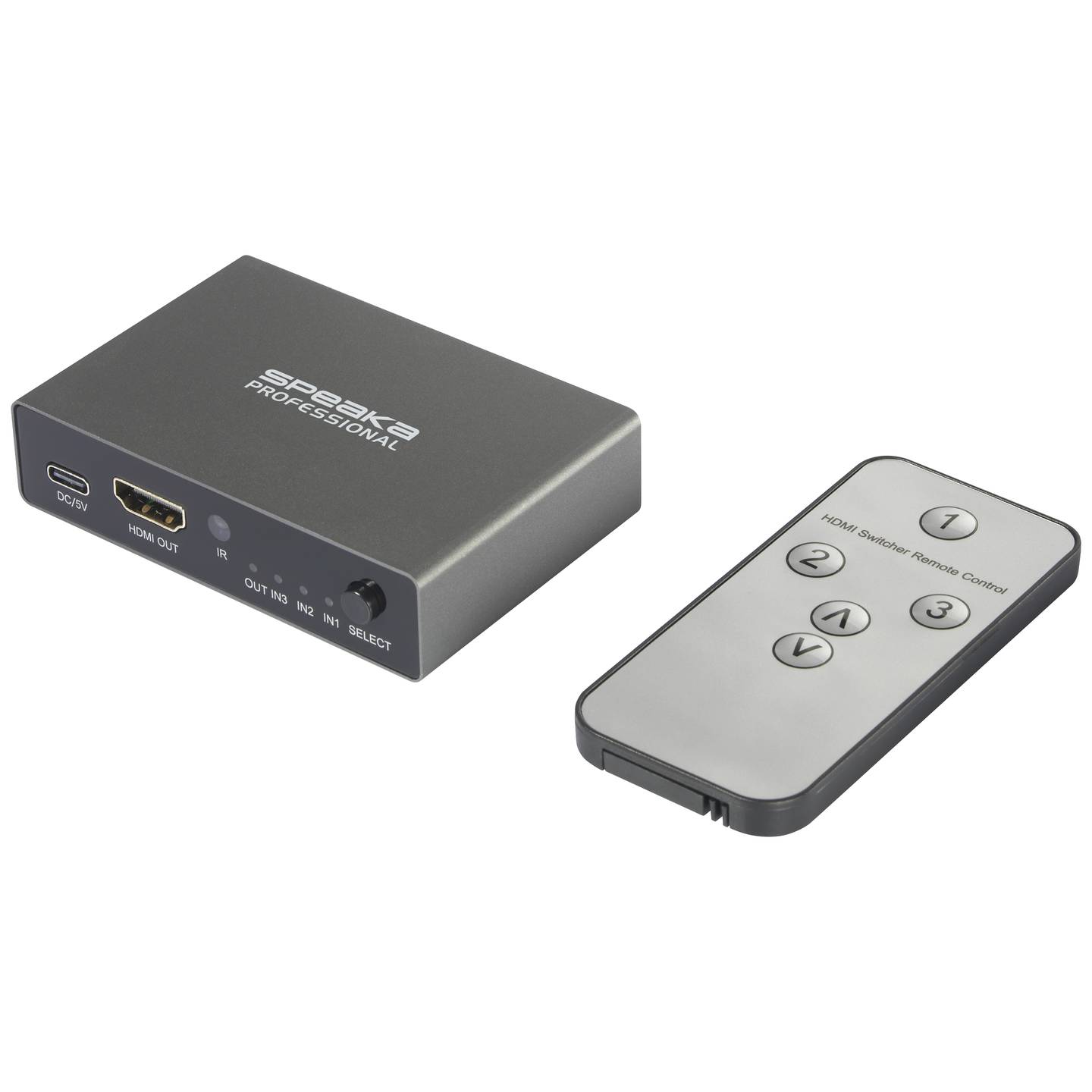 SpeaKa Professional HDMI Switch SP-HDS-210 – Preklopnik 3x1 sa 8K UHD 60Hz i 4K 120Hz podrškom