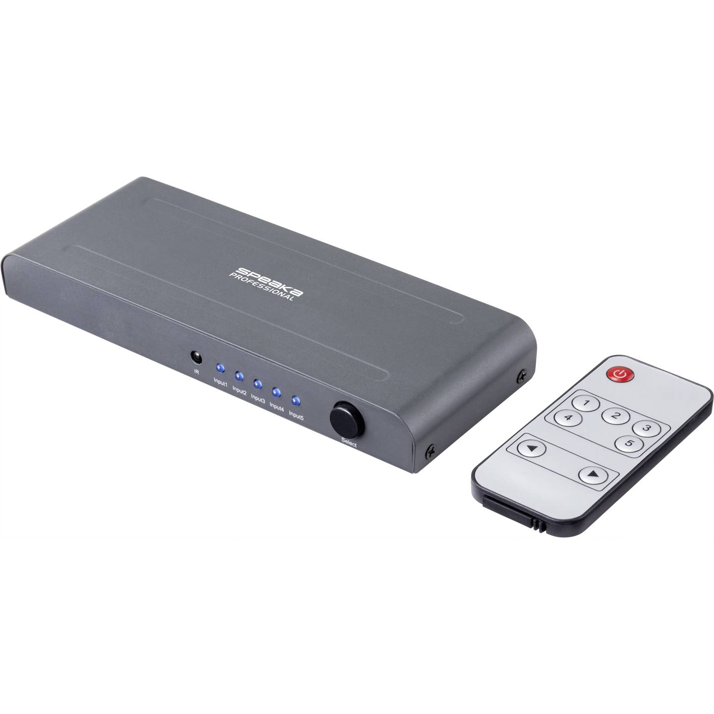 SpeaKa Professional HDMI Switch SP-HSW-250 – Preklopnik 5x1 sa 4K UHD 60Hz podrškom
